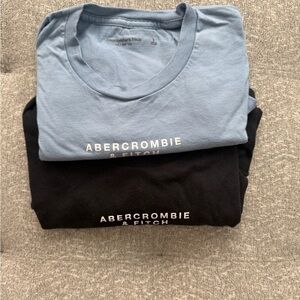Abercrombie & Fitch Blue and Black Tees